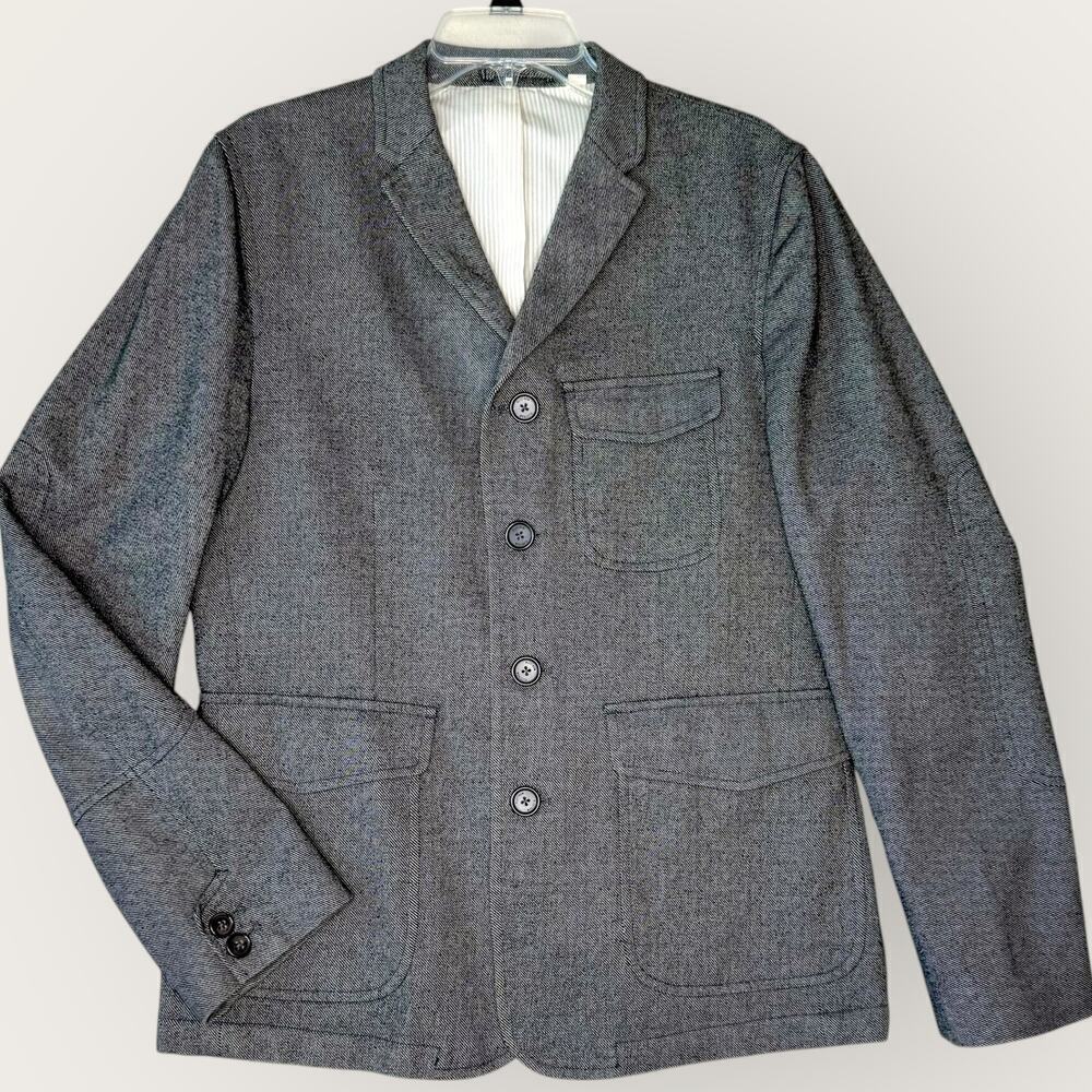 PLECTRUM Ben Sherman Slim Fit Sportcoat Blazer Jacket 4 Buttons Men Size L Gray